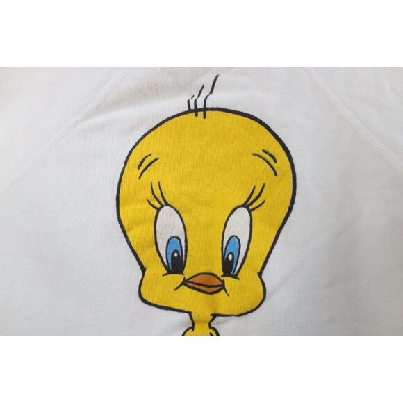 Vintage 80s Warner Bros Womens S Tweety Bird Atlantic City Crewneck Sweatshirt - Picture 5 of 12